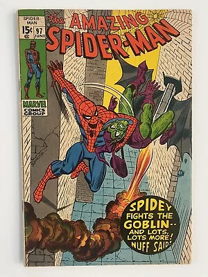 Buy Amazing Spider-Man #97 Drug Issue Goblin Marvel 1971!  FN • 75.08£
