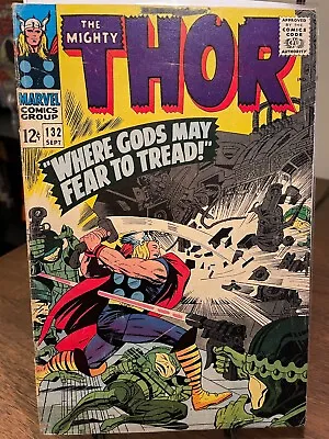 Buy The Mighty Thor #132 - Marvel Comics 1966 • 23.99£