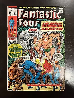 Buy Fantastic Four 102 VG 1970 Marvel Comics  • 9.63£