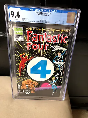Buy 🔑💎🔥 Fantastic Four #358  (1991) Cgc 9.4 Nm+ Marvel First Die-cut Cover🔥💎🔑 • 23.69£