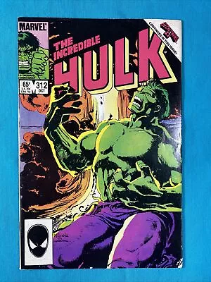 Buy Incredible Hulk #312 (Marvel 1985) Origin!1st Brian Banner! Beauty Mignola Cover • 12.01£