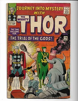 Buy Journey Into Mystery 116 - Vg+ 4.5 - Enchantress - Loki - Thor (1965) • 32.17£