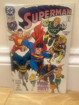 Buy Superman #65 DC Comics 1992 Second Class Signed For, In Bag Between Cardboard • 3.99£