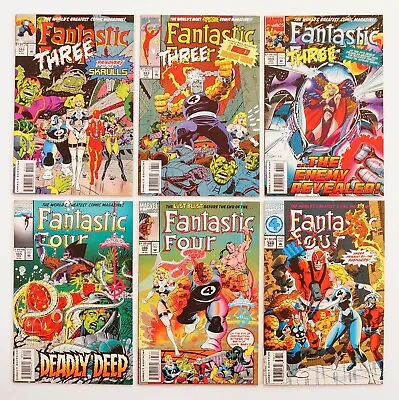Buy Fantastic Four # 382, 383, 384, 385, 386, 388 Marvel Comic Book Lot, FN-VF+range • 15.98£