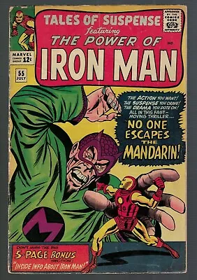 Buy MARVEL Tales Of Suspense 55 1964 Iron 4.0 VG Avengers No One Escapes Mandarin • 59.99£