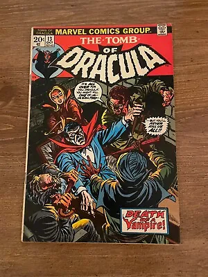 Buy The Tomb Of Dracula # 13 VF- Marvel Comic Book Blade Vampire Hunter Monster J923 • 158.43£