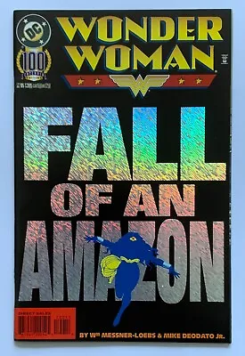 Buy Wonder Woman #100 Direct Edition Foil Cover (DC 1995) NM- Condition Comic • 12.50£