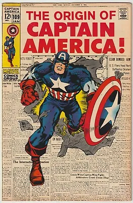 Buy Captain America #109    (Marvel Comics 1968)  VFN- • 89.95£