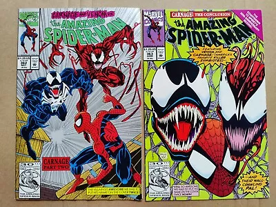 Buy Amazing Spider-Man 362 (2nd) 363 (1st FN To FN/VF) Lot Of 2 Carnage Venom • 15.27£