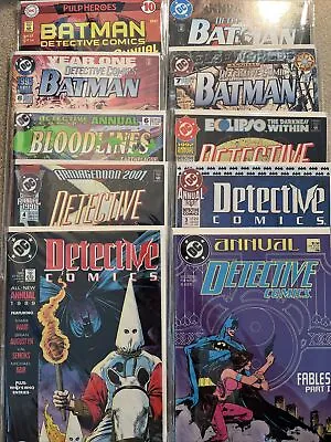 Buy Detective Comics Annual Run Lot 1,2,3,4,5,6,7,8,9,10 VG-NM 1988-1997 Batman • 15.80£