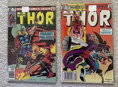 Buy THOR #306 Firelord #325 Mephisto Appears • 7.92£