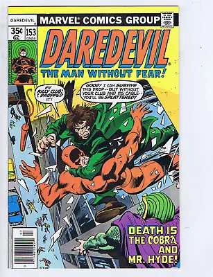 Buy Daredevil #153 Marvel 1978 '' Death Is The Cobra And Mr. Hyde ! '' • 19.79£