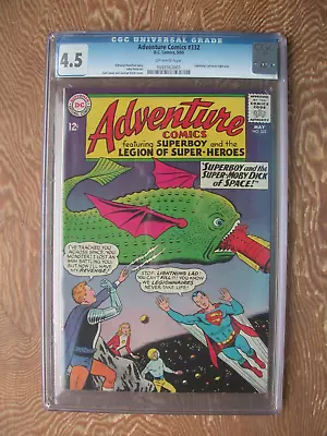 Buy Adventure Comics #332  CGC 4.5  Legion Of Super-Heroes • 48.26£