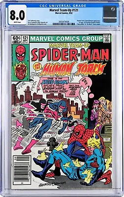 Buy Marvel Team-Up #121 CGC 8.0 (Sep 1982, Marvel) Spider-Man Torch, 1st Frog-Man • 37.93£
