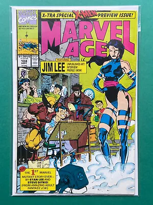 Buy Marvel Age Comic #104 VG/FN (1983) Jim Lee Special, 1st Psylocke Cameo X-Men Pre • 16.99£