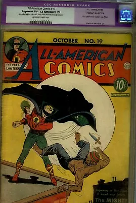 Buy All American #19-cgc 7.5-(restored)- Nice Copy Of First Atom-green Lantern Cvr • 33,641.26£