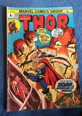 Buy Free P & P; Thor #215, Sept 1973:  The God In The Jewel!  • 4.99£