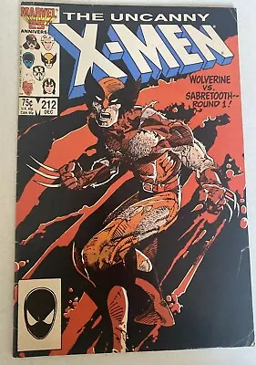 Buy The Uncanny X-men. No. 212. December 1986. Wolverine Vs Sabretooth. Fn Cond. • 26.99£