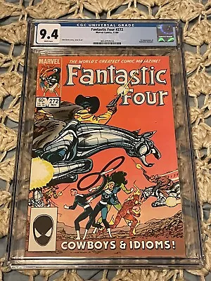 Buy Fantastic Four #272 CGC 9.4 White Pages 1st Nathaniel Richards Marvel 1984 Byrne • 51.36£