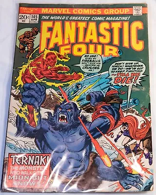 Buy Marvel Comics Fantastic Four #145 April 1974 Ternak The Monster • 12.06£