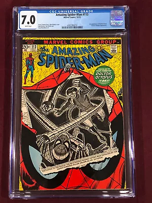 Buy Amazing Spider-man 113 Cgc 7.0 1972 Jerry Conway John Romita • 98.77£