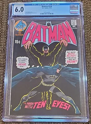 Buy Batman #226 CGC 6.0 1970 Neal Adams Cover - 1st Ten-Eyed Man Alfred Dr. Engstrom • 160.63£