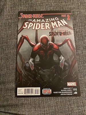 Buy Amazing Spiderman #10 1st Appearance Spider Punk Spider Verse Marvel Slott Key • 38£