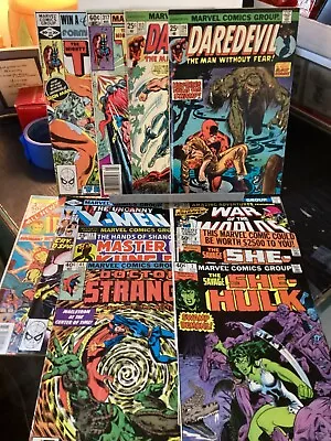 Buy 11 Comic Lot Marvel Bronze Age Featuring Man-thing / Thor Daredevil She-hulk • 23.71£