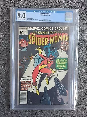 Buy SPIDER-WOMAN 1 CGC 9.0 OFF WHITE To WHITE PAGES MARVEL COMICS 1978 • 45£