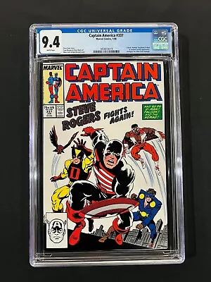Buy Captain America #337 CGC 9.4 (1988) - 1st U.S. Agent Costume • 47.66£