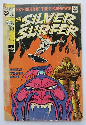 Buy The Silver Surfer #6 - Marvel Comics  June 1969 GD- 1.8 • 19.95£