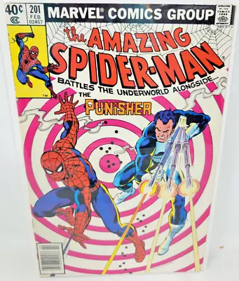Buy Amazing Spider-man #201 Punisher Appearance *1980* Newsstand 7.0 • 20.67£