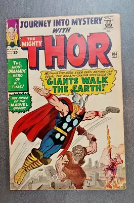 Buy Journey Into Mystery 104 (Marvel 1964) VG/FN (5.0)  THOR Kirby • 65£
