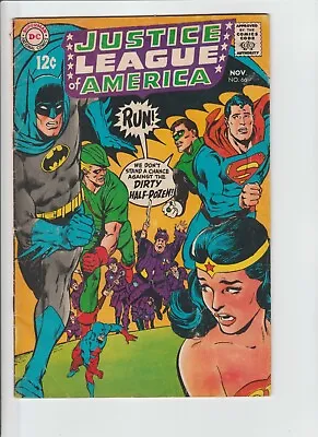 Buy Justice League Of America # 66 - (fine) -neal Adams Cover-dirty Halfdozen-batman • 6.30£