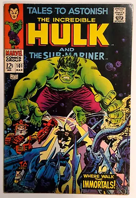 Buy Tales To Astonish #101 Sub-Mariner And The Hulk! Last Issue! Marvel 1968 • 39.58£
