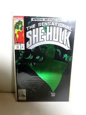 Buy Sensational She Hulk # 50 Marvel 1993 Green Foil  • 5.55£