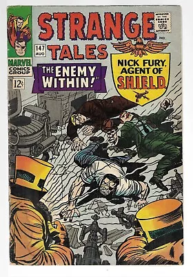 Buy STRANGE TALES #147 Marvel, Aug 1966 VG 4.0 Nick FuryAgent Of Shield & Dr Strange • 6.02£