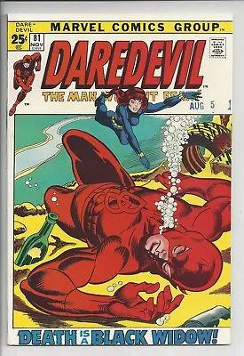 Buy Daredevil #81 VF (8.0)  Black Widow Stories Start • 99.94£