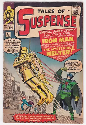 Buy Tales Of Suspense #47 Very Good Plus 4.5 Iron Man Stan Lee Steve Ditko Art 1963 • 124.48£