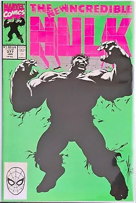 Buy Incredible Hulk #377 1st Professor Hulk 1991 Marvel Comics NM Free Shipping! • 16.06£