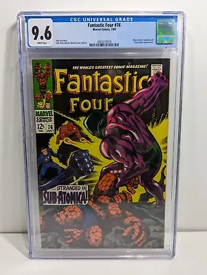 Buy Fantastic Four #76 1968 High Grade CGC 9.6 Silver Surfer Galactus! • 1,008.02£