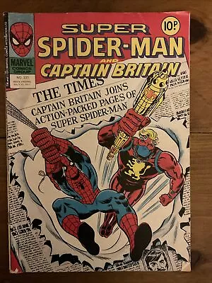 Buy Super Spider-Man & Captain Britain 231 Marvel UK 1977 See Description  • 10£