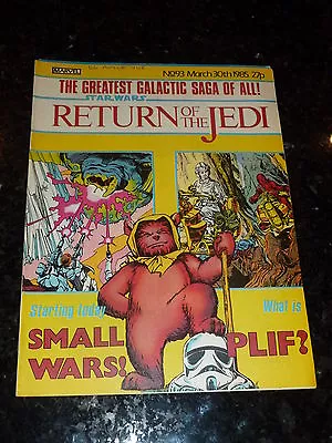 Buy Star Wars Weekly Comic - Return Of The Jedi - No 93 - Date 30/03/1985  UK Comic • 9.99£