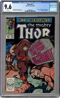 Buy Thor #411 CGC 9.6 1989 1448932029 1st New Warriors (cameo) • 228.63£