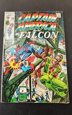 Buy Vintage June 1971 Marvel Group Captain America And Falcon Comic #138 15 Cents • 13.19£