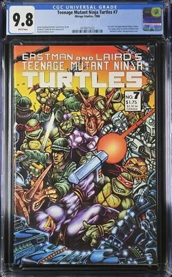 Buy Teenage Mutant Ninja Turtles #7 Cgc 9.8 1st Color Tmnt White Pages • 138.35£