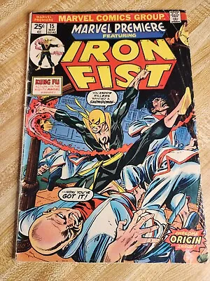 Buy Marvel Premiere #15 First Appearance Iron Fist W/ MVS - GD/VG • 99.27£