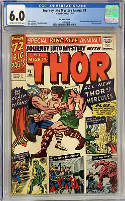 Buy Journey Into Mystery Annual #1 - 1st Appearance Hercules & Zeus - Cgc 6.0 • 650£