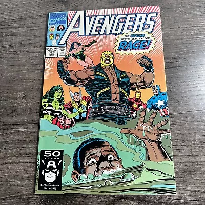 Buy Avengers Comic Book #328 1990 Key Origin Of Rage Tiger Insert • 13.55£