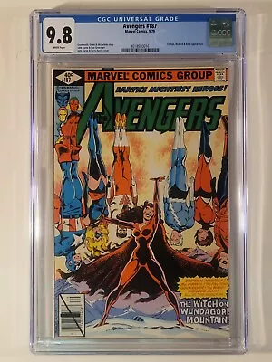 Buy Avengers #187 CGC 9.8 1979 Marvel Comics Scarlet Witch Origin Multiverse Chthon • 237.17£